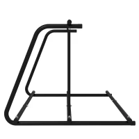 DURHAND Fietsenrek voor 4 fietsen, weerbestendig, extra bevestiging, 155 x 100 x 75 cm, Zwart(m-7)