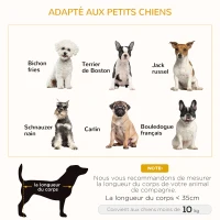 PawHut Canapé lit panier pour chien moderne avec coussin doux et lavable, pieds en bois - gris(m-7)