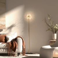 HOMCOM 160cm Dandelion-Crystallite Floor Lamp, with Foot Switch(m-2)