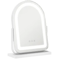 HOMCOM 33 x 44.5cm LED Vanity Mirror - White(m-1)
