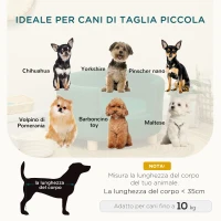 PawHut Divano per Cani Imbottito con Schienale e Cuscino Rimovibile, Cuccia per Gatto da Interno, 65x64x37 cm, Verde(m-4)