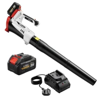 Outsunny Leaf Blower Cordless with 4000mAh Battery & Charger, 18V Lightweight Handheld Garden Blower with 6 Speed Levels(m-11)