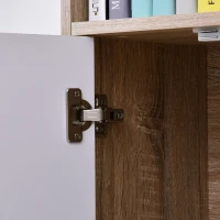 HOMCOM boekenplank dressoir keukenkast kubuskast 5 opbergvakken 1 kast(m-9)