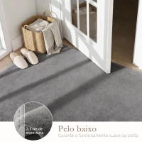 HOMCOM Tapete para Sala de Estar 120x160 cm Tapete Lavável à Máquina Pelo Longo Macio Estilo Moderno Cinza(m-6)