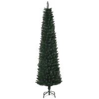 HOMCOM Weihnachtsbaum 180 cm, hoch realistisch, 380 Zweige, feuerfest, stabile Basis, Grün(m-12)
