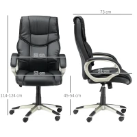 HOMCOM Bureaustoel directiestoel kantoorstoel draaistoel stoel fauteuil kantoor(m-3)