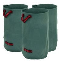 Outsunny 3x120L Waterdichte Tuinafvalzak met Handvatten, Robuust en UV Bestendig Groen(m-1)