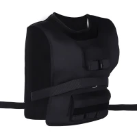 HOMCOM 30 kg trainingsvest, gewichtsvest, verstelbaar, krachttraining, fitness, Oxford, ijzer, zwart, 36 x 52 cm(m-11)