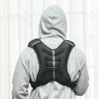 HOMCOM 8KG Weighted Vest, Running Weight Vest with Adjustable Strap, Convenient Pocket and Reflective Strips for Men and Women(m-2)