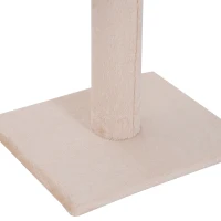 PawHut kattenboom krabboom kattenkrabboom met sisalpalen in hoogte verstelbaar beige(m-12)
