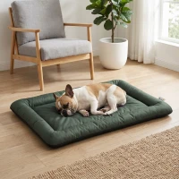 PawHut Waterproof Dog Bed, Foldable Pet Bed with Anti-Slip Bottom, Machine Washable for Small Puppies and Cats, 90 x 60 x 5 cm(m-8)