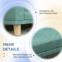 PawHut Hondenbed Hondensofa Huisdiersofa, Eucalyptushout, 98 x 67 x 25 cm, Groen(m-6)