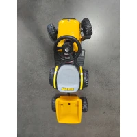 AIYAPLAY Trator Elétrico para Crianças com Reboque Desmontável 6V, Luzes, Música, Buzina e Pedal, 1-3 Anos, 2,5 km/h, Amarelo(m-5)