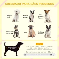 PawHut Casa para Cães de Madeira Casa para Animais de Estimação com Teto Asfáltico 2 Janelas Porta com Cortina 97x72x65 cm Madeira(m-4)