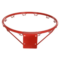 HOMCOM basketbalring met net, basketbalnet, stalen buis + nylon, rood + blauw + wit, ø45 cm net basketbalnet stalen buis + nylon rood + blauw + wit | Aosom.nl(m-6)