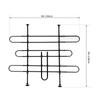 PawHut Schutzgitter Auto Hundegitter Hundeschutzgitter Trenngitter Gepäckgitter (Modell 2)(m-3)