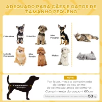 PawHut Cama Elevada para Gatos Cama para Cães Miniatura com Almofada Lavável Corda de Seagrass Estrutura de Madeira Ø48x24,5 cm Bege(m-4)