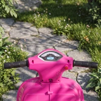 HOMCOM Vespa Licensed 6V Kids Electric Motorbike Ride On Motorcycle  Battery Powered for 18-36 Months with Horn, Pink(m-8)