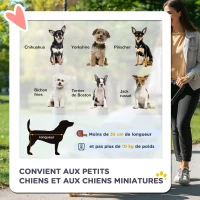 PawHut Poussette Buggy Pliable Animaux, Chariot Pliant Chien Chat, Porte-Gobelet Panier De Rangement Inclus, Roues Avec Frein, Tissu 600D Oxford Acier, 75 x 45 x 97 cm Gris(m-4)