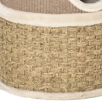 PawHut kattenkrabpaal Kattenton voor katten 3 niveaus Krabpaal klimboom Kattenmeubel met sisal pluche 37,5 x 37,5 x 70 cm(m-11)