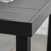 Outsunny tuintafel voor 4 personen, aluminium 80cm x 80cm x 74cm(m-8)