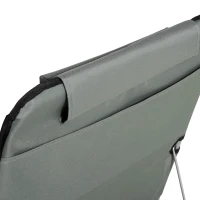 Outsunny 2-delige Strandmat Set, Verstelbaar, Opvouwbaar, 124L x 53B x 35-45H cm, Grijs(m-8)