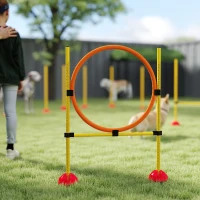 PawHut 4-Delige Agility-Set voor Honden met Vulbare Basis voor Training(m-9)