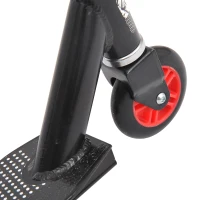 HOMCOM Monopattino Freestyle per Adolescenti in Alluminio, Impugnatura Ergonomica e Pedana Antiscivolo, Nero 65.5x50x79cm(m-9)