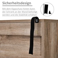 HOMCOM boekenplank dressoir keukenkast kubuskast 5 opbergvakken 1 kast(m-5)