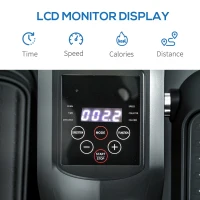 SPORTNOW Under Desk Electric Elliptical Machine for Home, Sit Down Pedal Exerciser for Seniors with 12 Programs, LCD Monitor, Compact with Remote Control & Non-Slip Pad(m-6)