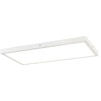 HOMCOM Conjunto de 4 Candeeiros de Teto Cor Regulável com Interruptor DIP e de Parede 3000K/4000K/6000K 60x30x3,7 cm Branco(m-11)