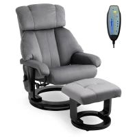 HOMCOM relaxfauteuil met massagefunctie TV fauteuil 76 cm x 80 cm x 102 cm(m-10)
