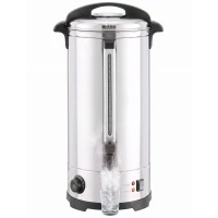 HOMCOM 26L Catering Urn, 2500W Stainless Steel Hot Water Boiler Dispenser with Thermostat, Keep Warm Function and Easy Pour Tap(m-15)