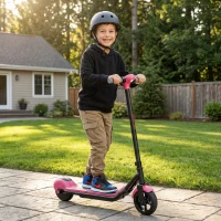 SPORTNOW Electric Scooter for Kids, with LED Display, Pink(m-10)
