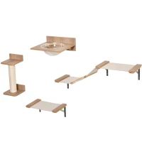 PawHut 4st. Klimmuur voor katten(m-11)