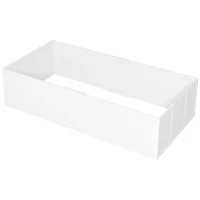 PawHut werpkist voor pups, puppyren met verstelbare deur, antislip hondenren voor kleine en grote honden, 196x96x48 cm, wit(m-10)