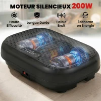 SPORTNOW Plateforme Vibrante Fitness Appareil de Musculation 200W Plaque Vibrante 120 Vitesse 5 Programmes Perte de Poids Noir(m-4)