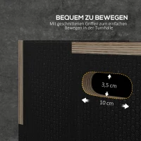 SPORTNOW Plyo-Box/Springbox, robuust, 76x61x51 cm, Zwart, Handvat 10x3,5 cm, tot 120 kg(m-5)