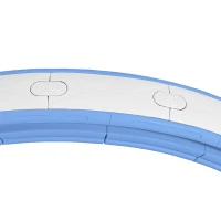 SPORTNOW Hula Hoop Cerceau avec Picots de Massage ajustable de 76 à 113 cm de tour de taille 16 segments amovibles, bleu clair(m-8)