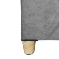 PawHut opvouwbaar kattenhuis en voetenbank, grijs, 60 x 45 x 44,5 cm(m-11)