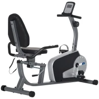 Vélo d'appartement semi-allongé vélo couché - Aosom.fr x FFHandball - écran LCD siège réglable 8 niveaux de résistance(m-1)