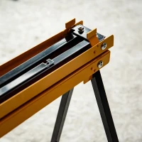 HOMCOM Werkbok zaagpaard kriksteun slipvast staal belastbaarheid 125 kg(m-9)