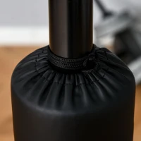 HOMCOM Sac de frappe sur pied 4 en 1, punching ball autonome 2 balles de vitesse barre rotative 360° hauteur réglable 160-230 cm, sac de boxe pour adultes, pour Boxe Muay Thaï Taekwondo, noir(m-9)