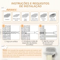 PawHut Prateleiras de Escalada para Gatos de Parede com Rede Plataformas Poste de Sisal e Escada 84,5x19x54 cm Cinza e Bege(m-7)