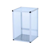 PawHut Reptile Tank Cage Aluminum Vivarium Waterproof Pet Breeder Breeding Snake Lizard Turtle Spider Tall Enclosure (Large Size)(m-1)