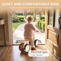 AIYAPLAY Balance Bike, Lightweight Baby Balance Bike with Foldable Design, Adjustable Seat, No Pedal for 1-2 Years, Cream White(m-4)