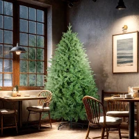 HOMCOM Kunstkerstboom 180 cm, dennenlook met 3026 uiteinden – voor binnen(m-2)