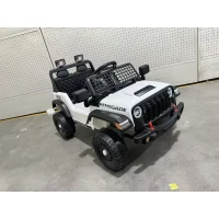AIYAPLAY Carro Elétrico Infantil 12V, Controlo Remoto, Bateria de Lítio, Partida Progressiva, Suspensão 4 Rodas, Branco(m-2)