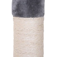 PawHut Kattenboom krabboom kattenkrabboom met sisalpalen in hoogte verstelbaar grijs(m-13)