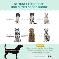PawHut Hondenbank met rugleuning huisdierenbank hondenbed zachte bekleding kattenbank groen(m-4)